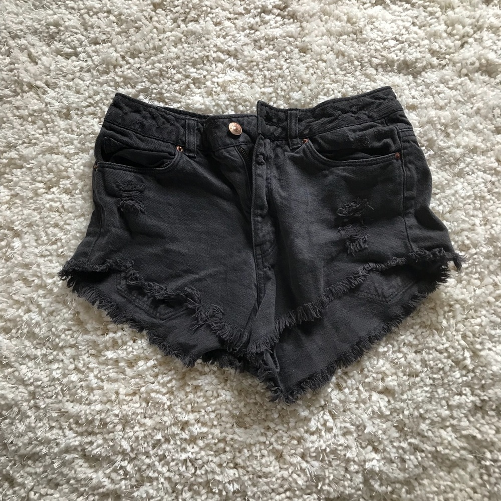 Black high waisted shorts